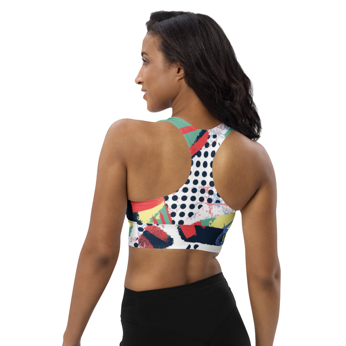 Longline Swimming Sports Bra