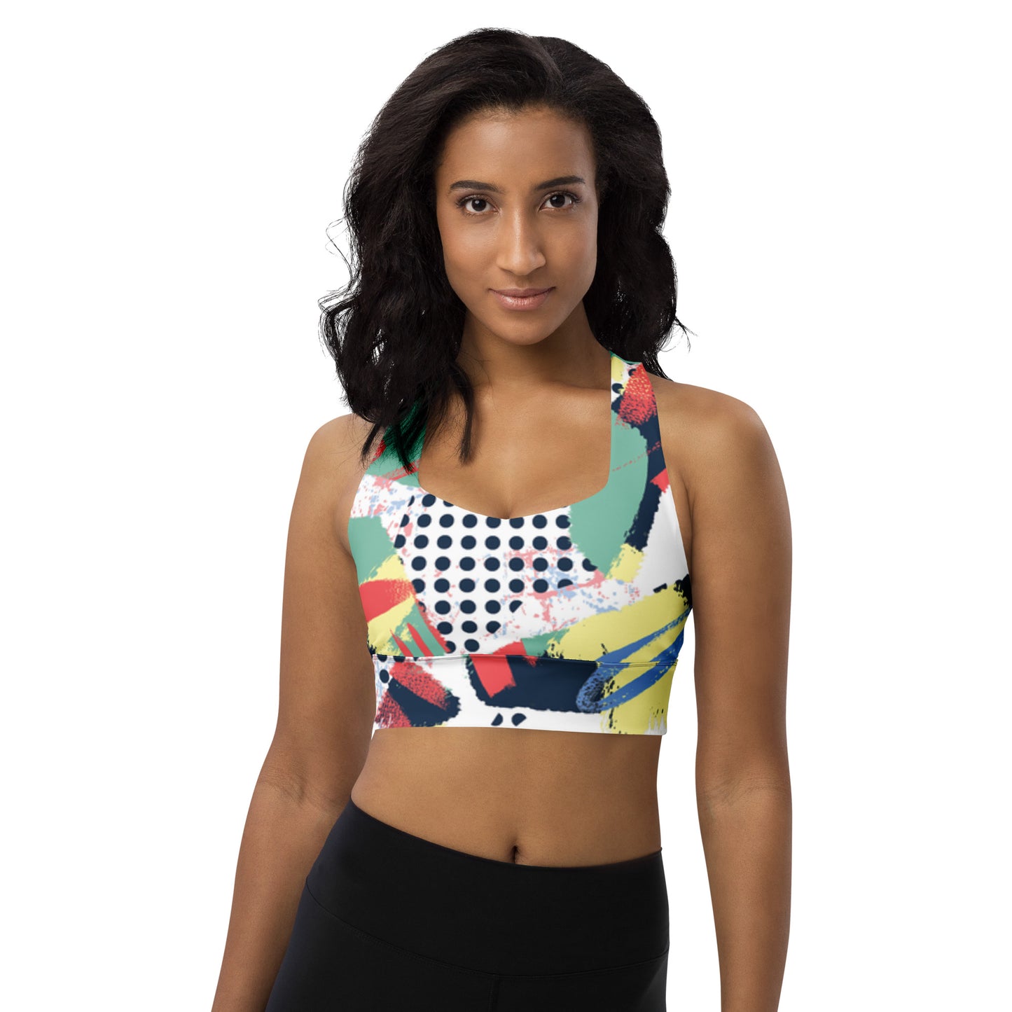 Longline Swimming Sports Bra