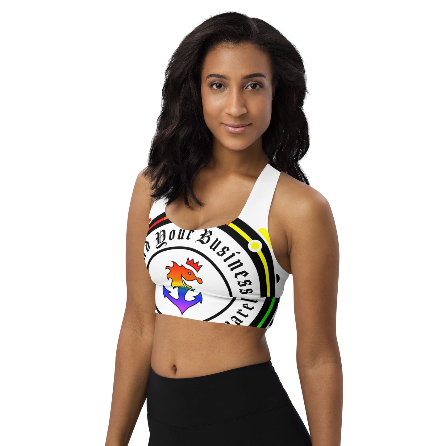 Longline Swimming Sports Bra