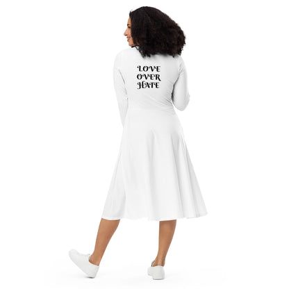 Long sleeve midi dress