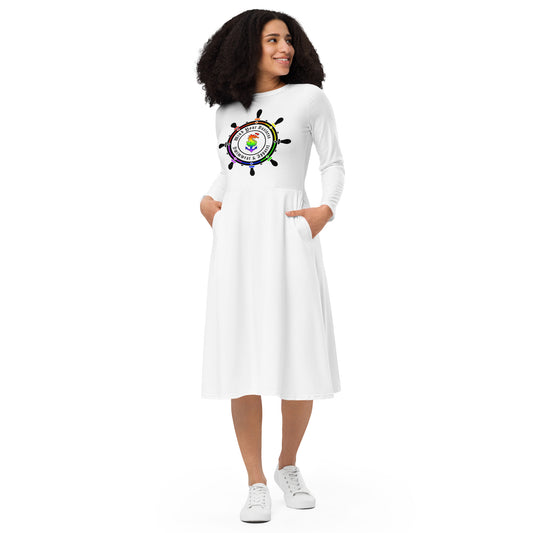 Long sleeve midi dress