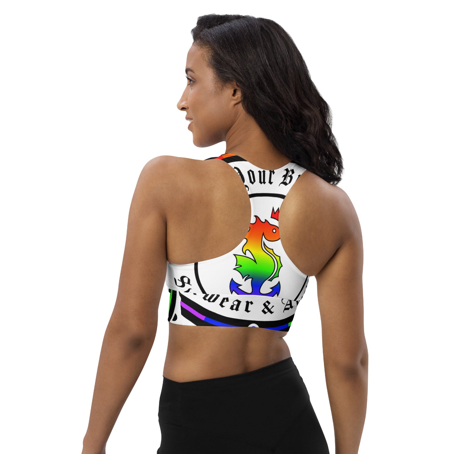 Longline Swimming Sports Bra