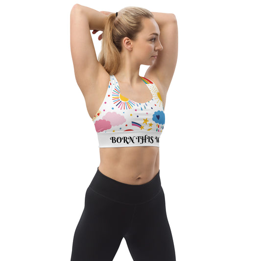Longline Swimming Sports Bra
