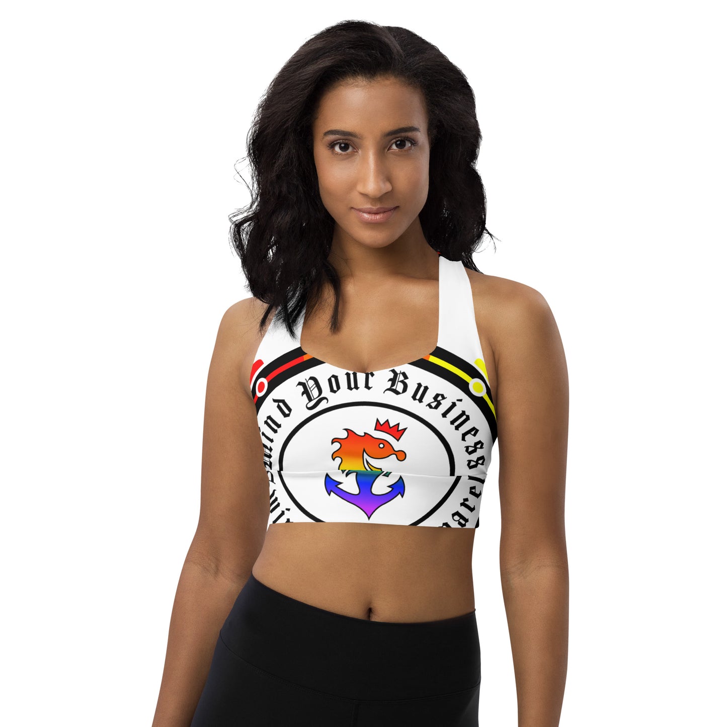 Longline Swimming Sports Bra