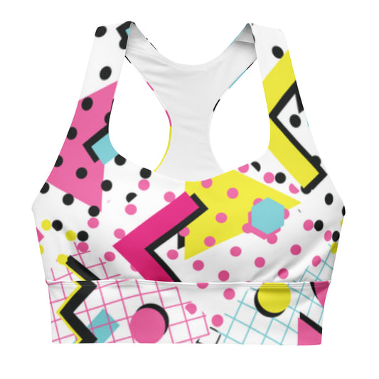 Longline Swimming Sports Bra