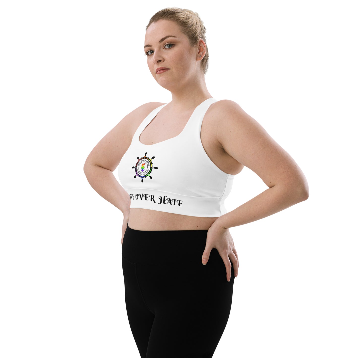Longline Swimming Sports Bra