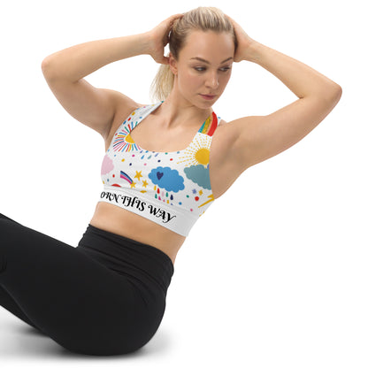 Longline Swimming Sports Bra