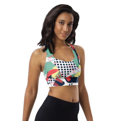 Longline Swimming Sports Bra
