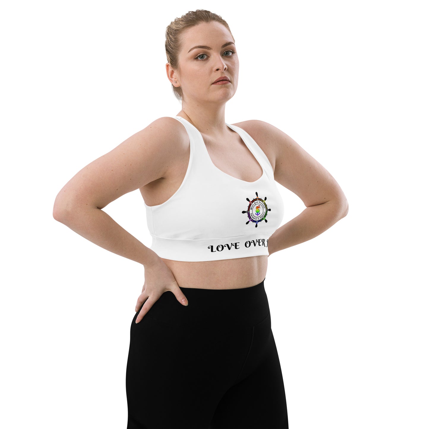 Longline Swimming Sports Bra