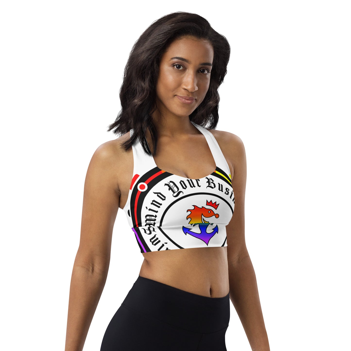 Longline Swimming Sports Bra