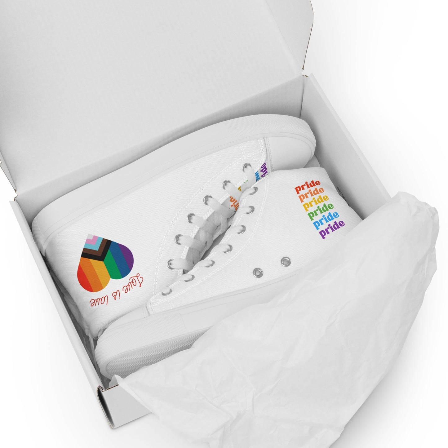 Men’s high top canvas shoes