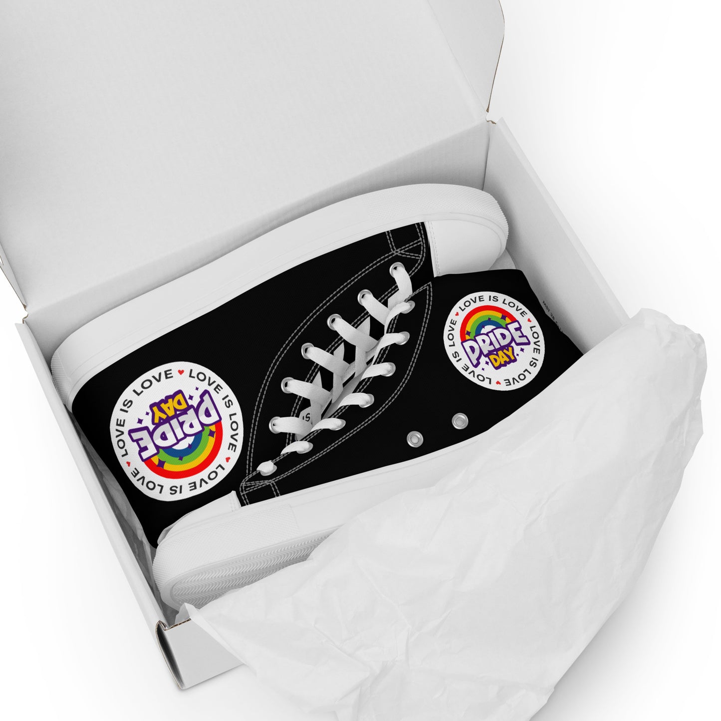 Men’s high top canvas shoes