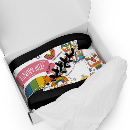 Women’s high top canvas shoes