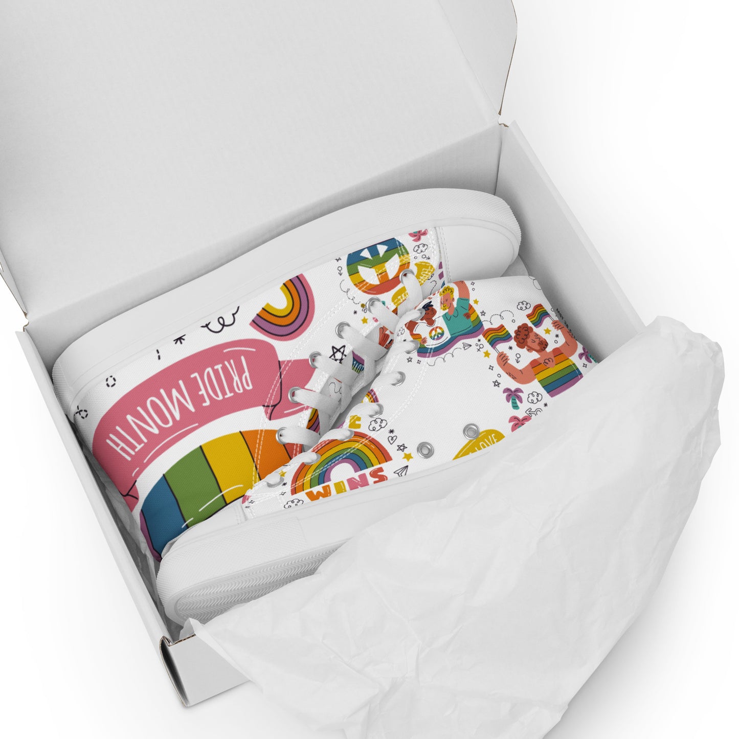 Women’s high top canvas shoes